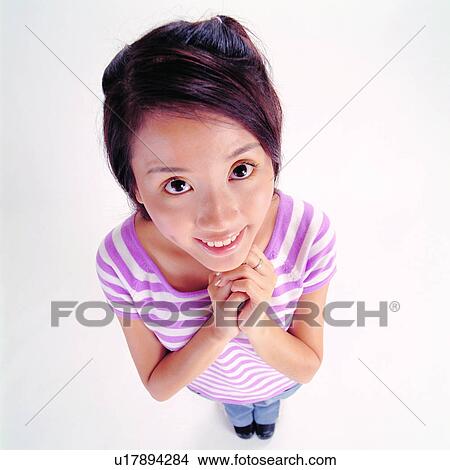 Picture - Human, Females, Energetic, People, Women, Young, Hoping. Fotosearch