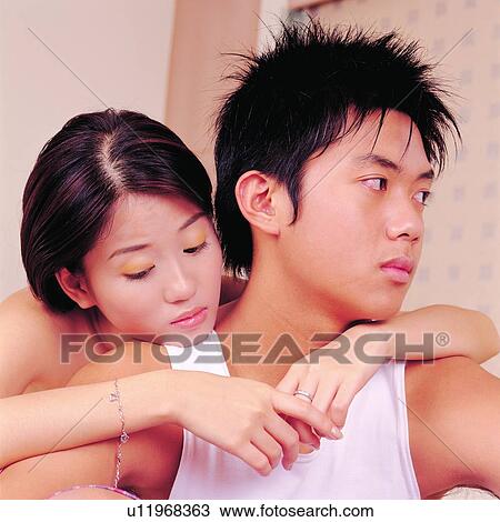 Stock Image - Male, Asian men, Oriental women, Chinese, Asian woman, Humans. Fotosearch