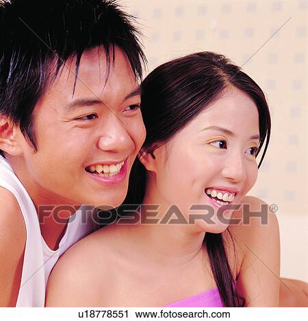 Stock Image - People, Oriental man, Oriental women, Asian men, Intim, Female, Asian man. Fotosearch