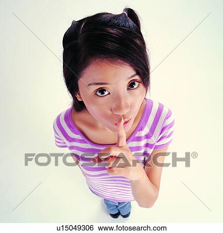 Stock Photograph - Romance, Oriental women, Asian women, Humans, People, Low voice, Oriental woman. Fotosearch
