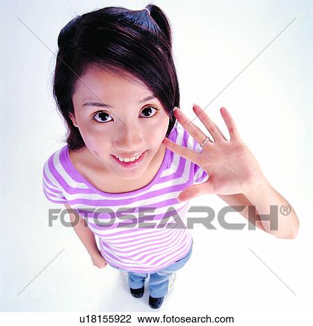 Stock Image - Romance, People, Females, Female, Asian woman, Women, Young. Fotosearch