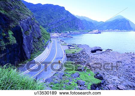 the road, the highway, running, the sea, Road? Railway, the runway View Large Photo Image Stock Photo - the road, the highway, running, the sea, Road? Railway, the runway. Fotosearch