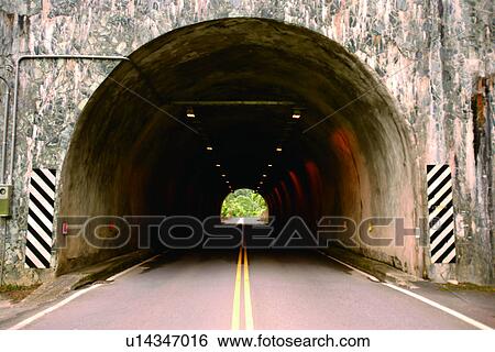 Stock Photograph - the way, the road, traffic, communication, transport, there are no persons, the tunnel. Fotosearch