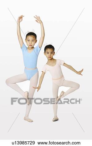 Girls in rhythm dancing ballet View Large Photo Image Stock Photo - Girls in rhythm dancing ballet. Fotosearch