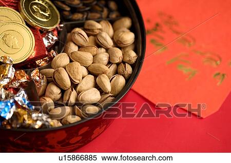 Close-Up, oriental culture, Chinese new year, Square, candy View Large Photo Image Stock Photography - Close-Up, oriental culture, Chinese new year, Square, candy. Fotosearch