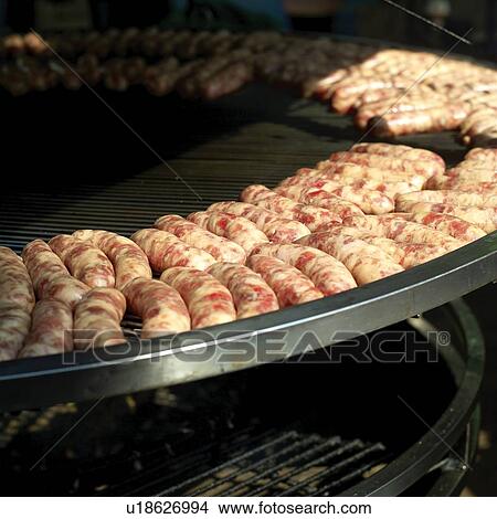 Picture - Day, Chinese new year, Square, Close-Up, sausage. Fotosearch