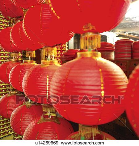 large square paper lanterns