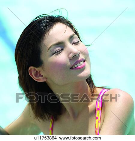 Pool, Swimsuits, Female, Oriental female, Beautiful woman, Women, Oriental females View Large Photo Image Picture - Pool, Swimsuits, Female, Oriental female, Beautiful woman, Women, Oriental females. Fotosearch