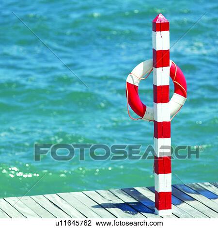 Stock Image - Summer Splash, Lifesaver, Sea, Water, Seas, Decks, Lifesavers. Fotosearch
