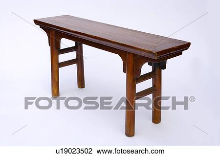 Stock Image - Wooden bench. Fotosearch