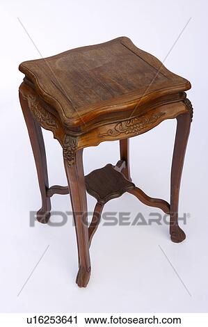 Stock Image - Wooden coffee table. Fotosearch