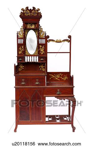 Wooden make-up table View Large Photo Image Stock Photograph - Wooden make-up table. Fotosearch