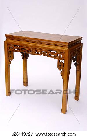 Wooden side table View Large Photo Image Stock Photo - Wooden side table. Fotosearch