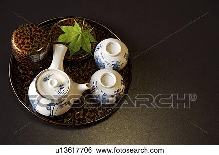 Stock Photograph - Japanese tea set. Fotosearch