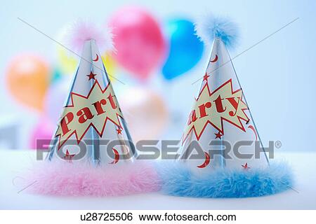 Two party hats View Large Photo Image Stock Photograph - Two party hats. Fotosearch
