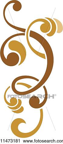 Clipart - antique, art, vintage, cartouche, background, decoration, accent. Fotosearch
