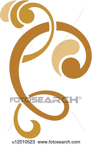 Clipart - antique, art, vintage, cartouche, background, decoration, accent. Fotosearch