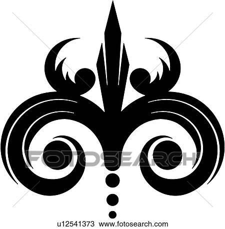 Clipart - antique, art, vintage, cartouche, background, decoration, accent. Fotosearch