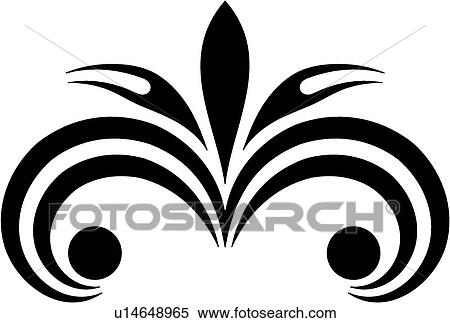 Clipart - antique, art, vintage, cartouche, background, decoration, accent. Fotosearch
