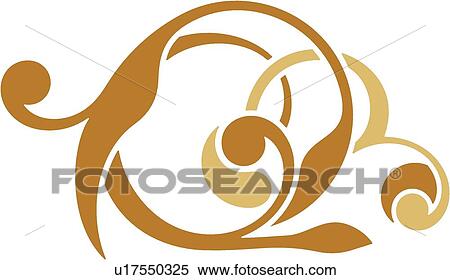 Clipart - antique, art, vintage, cartouche, background, decoration, accent. Fotosearch
