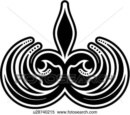 Clipart - antique, art, vintage, cartouche, background, decoration, accent. Fotosearch