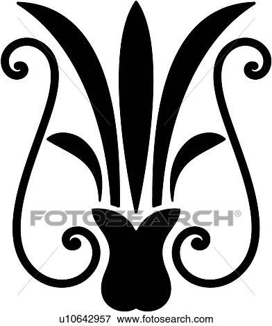 Clip Art - cartouche, art, classic, antiquity, background, vintage, accent. Fotosearch
