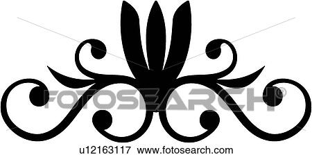 Clip Art - cartouche, art, classic, antiquity, background, vintage, accent. Fotosearch
