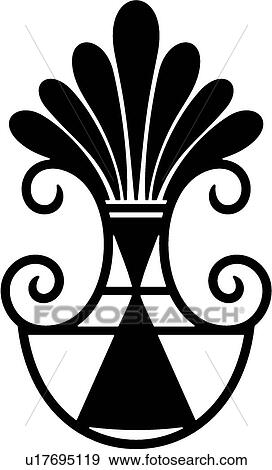 Clip Art - cartouche, art, classic, antiquity, background, vintage, accent. Fotosearch