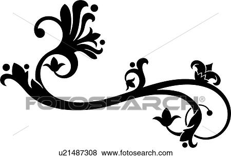 Clip Art - cartouche, art, classic, antiquity, background, vintage, accent. Fotosearch