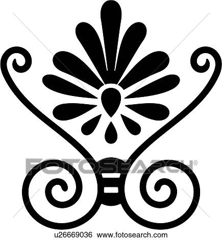 Clip Art - cartouche, art, classic, antiquity, background, vintage, accent. Fotosearch