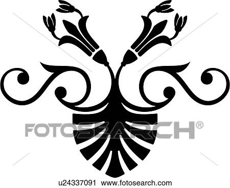 Clipart - cartouche, art, classic, antiquity, background, vintage, accent. Fotosearch
