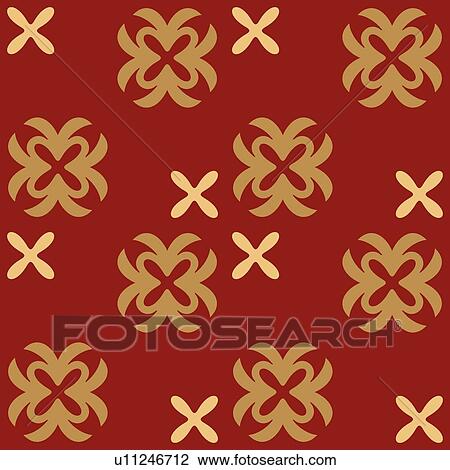 Clipart - cartouche, seamless, classic, background, art, vintage, accent. Fotosearch