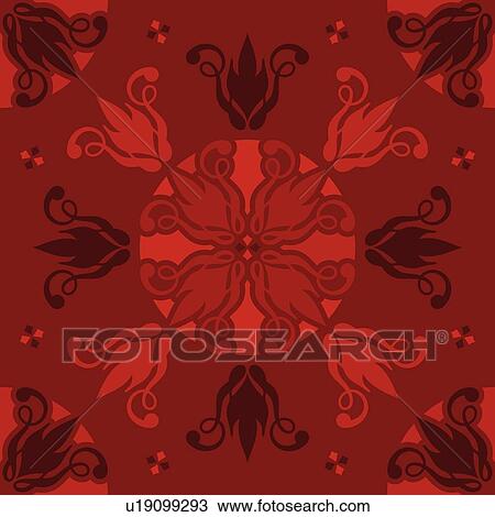 Clipart - cartouche, seamless, classic, background, art, vintage, accent. Fotosearch