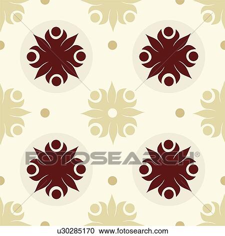 Clipart - cartouche, seamless, classic, background, art, vintage, accent. Fotosearch