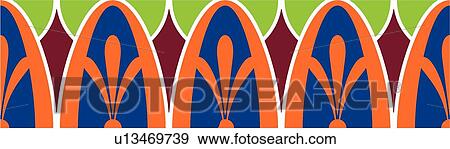 Clip Art - deco, art, decoration, antique, background, decorative, accent. Fotosearch