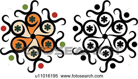 Clipart - decoration, art, antique, vintage, background, deco, accent. Fotosearch