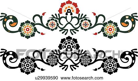 Clipart - decoration, art, antique, vintage, background, deco, accent. Fotosearch