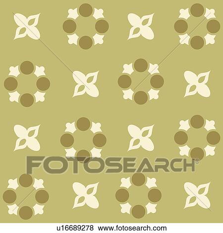 Clip Art - decoration, seamless, classic, background, art, deco, accent. Fotosearch