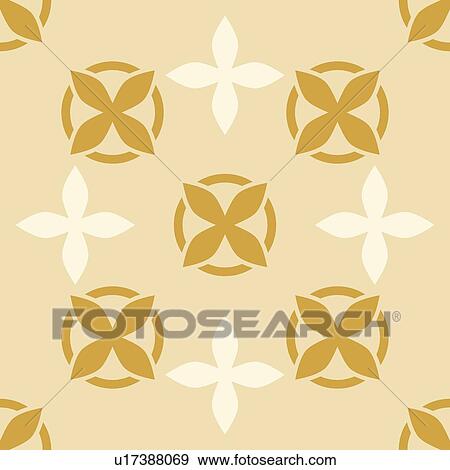 Clip Art - decoration, seamless, classic, background, art, deco, accent. Fotosearch