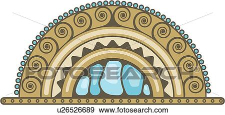 Clip Art - decorative, art, deco, decoration, antique, design, accent. Fotosearch