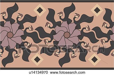 Clipart - decorative, art, deco, decoration, antique, design, accent. Fotosearch