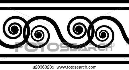 Clipart - decorative, art, deco, decoration, antique, design, accent. Fotosearch