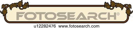 Clip Art - vintage, art, cartouche, classic, background, antique, accent. Fotosearch