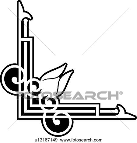 Clip Art - vintage, art, cartouche, classic, background, antique, accent. Fotosearch