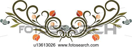 Clip Art - vintage, art, cartouche, classic, background, antique, accent. Fotosearch