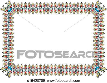 Clip Art - vintage, art, cartouche, classic, background, antique, accent. Fotosearch