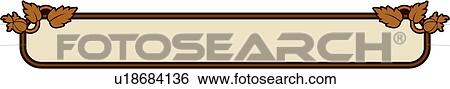Clip Art - vintage, art, cartouche, classic, background, antique, accent. Fotosearch