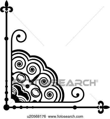 Clip Art - vintage, art, cartouche, classic, background, antique, accent. Fotosearch