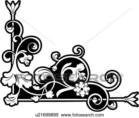 Clip Art - vintage, art, cartouche, classic, background, antique, accent. Fotosearch