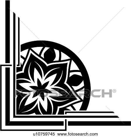 Clipart - vintage, art, cartouche, classic, background, antique, accent. Fotosearch